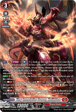 Fiery Immolation Dragon, Kotihblaze [D-Format] (V.4 - Silver Rare)