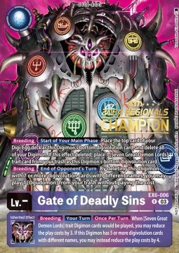 Gate of Deadly Sins (EX6-006) (V.3)