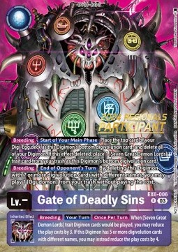 Gate of Deadly Sins (EX6-006) (V.1)