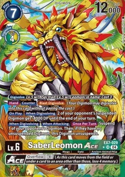 SaberLeomon Ace (EX7-029) (V.2)