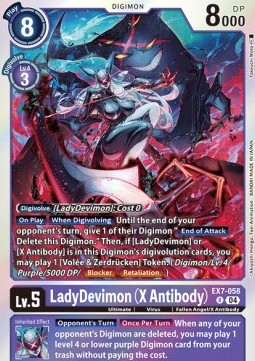 LadyDevimon (X Antibody) (EX7-058)