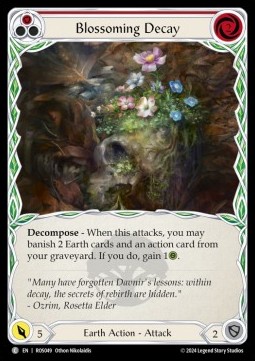 Blossoming Decay (Red) (Rainbow Foil)