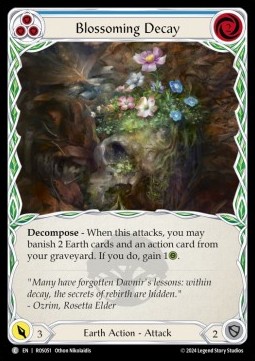 Blossoming Decay (Blue) (Rainbow Foil)