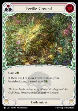 Fertile Ground (Red) (Rainbow Foil)