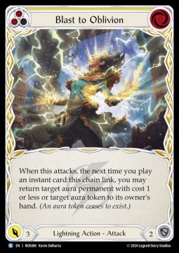 Blast to Oblivion (Yellow) (Rainbow Foil)