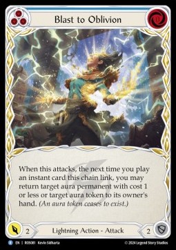 Blast to Oblivion (Blue) (Rainbow Foil)