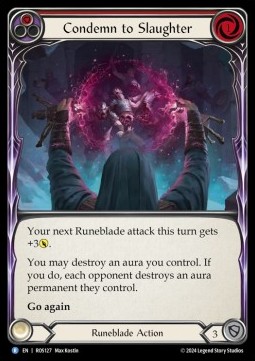 Condemn to Slaughter (Red) (Rainbow Foil)