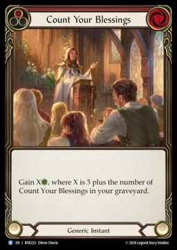 Count Your Blessings (Red) (Rainbow Foil)