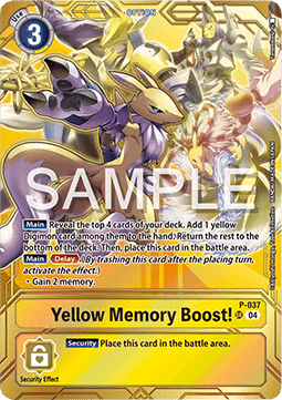 Yellow Memory Boost! (P-037)