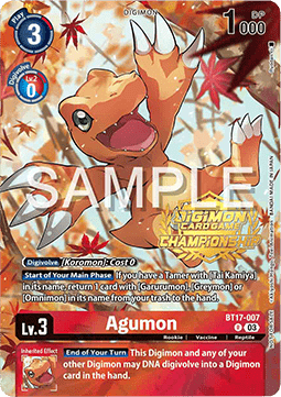 Agumon (BT17-007)